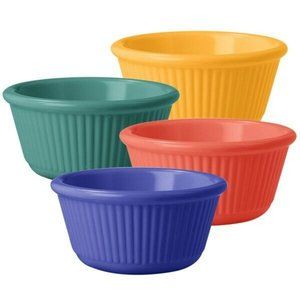 G.E.T. Enterprises RM-389-Mix Ramekin - Melamine 3 oz. Cap., Fluted 12pc